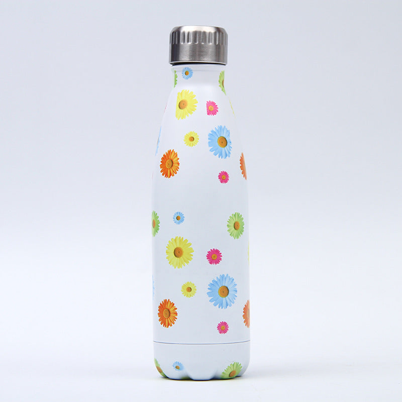 Thermosflasche aus Edelstahl mit verschiedenen Motiven