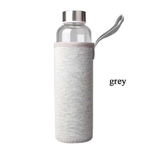 Einschichtige Glasflasche – Borosilikatglas mit Überzug