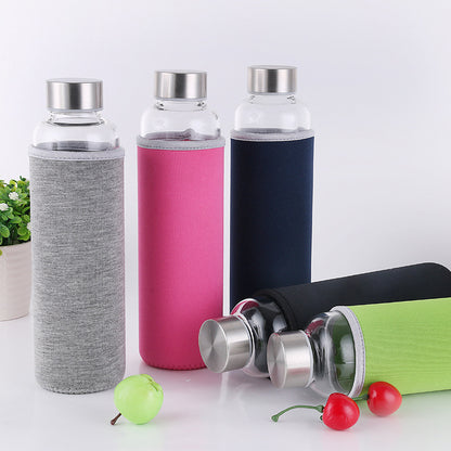 Einschichtige Glasflasche – Borosilikatglas mit Überzug