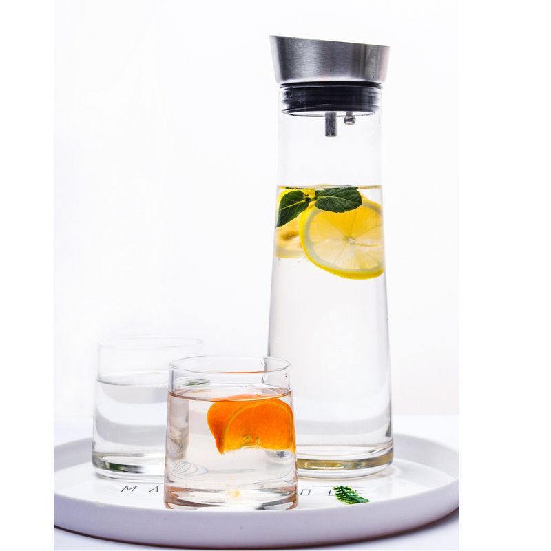 Haushalts Obst Zeichen Glas Kaltwasserflasche