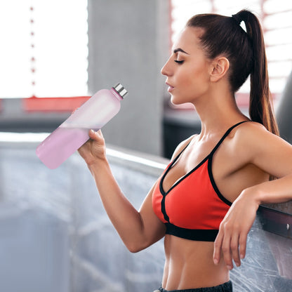 1000 ml Gefrostete Trinkflasche aus Tritan – Die perfekte Begleitung für unterwegst