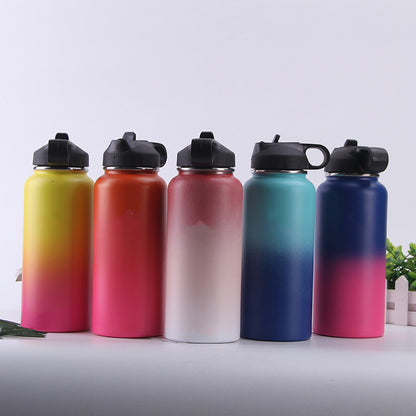 Edelstahl Breit-Mund Outdoor Sport Flasche