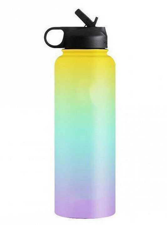 Edelstahl Breit-Mund Outdoor Sport Flasche