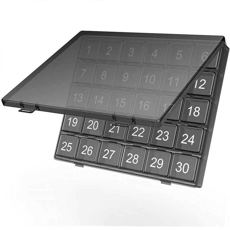 Medizin-Aufbewahrungsbox mit großem Fach für einen Monat