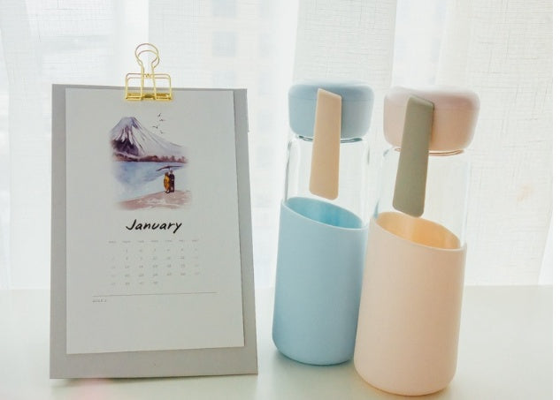 Glas Trinkflasche – 400 ml