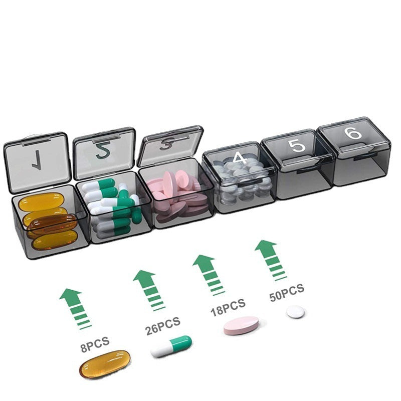 Medizin-Aufbewahrungsbox mit großem Fach für einen Monat