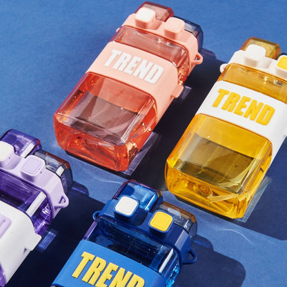 Netter Begleiter Hohe Doppel Trink- Stroh Kunststoff Flasche