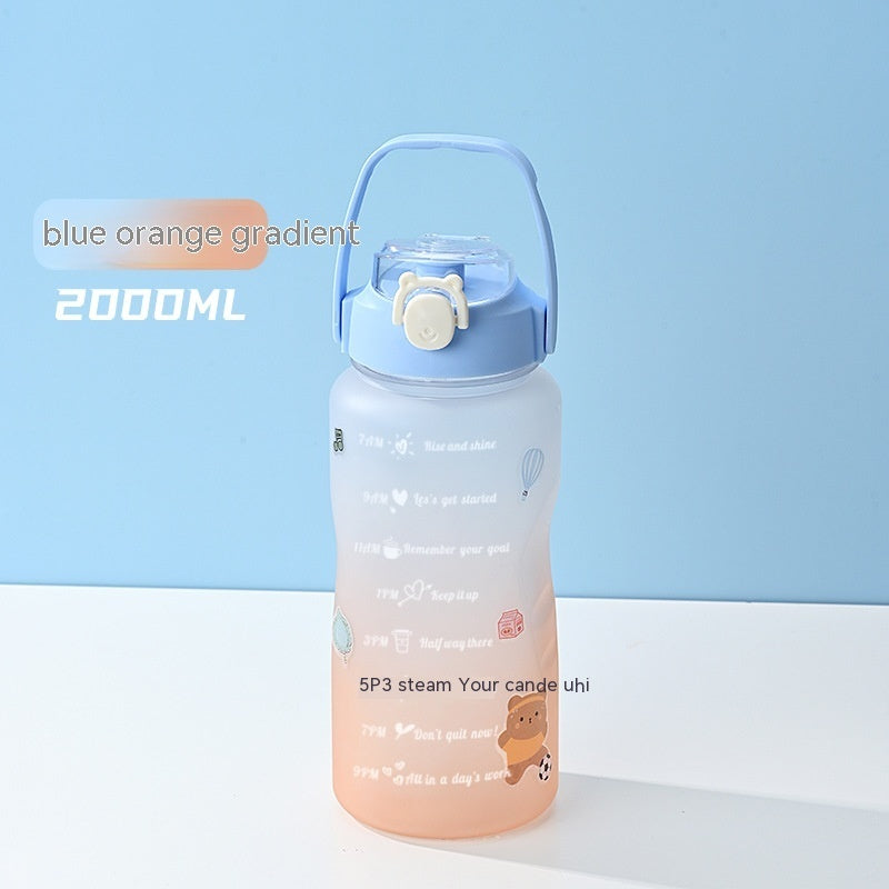 Tragbare Sport-Flasche mit Handyhalterung im Henkel – Ideal für Outdoor-Fitness