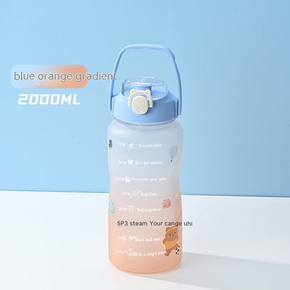 Tragbare Sport-Flasche mit Handyhalterung im Henkel – Ideal für Outdoor-Fitness