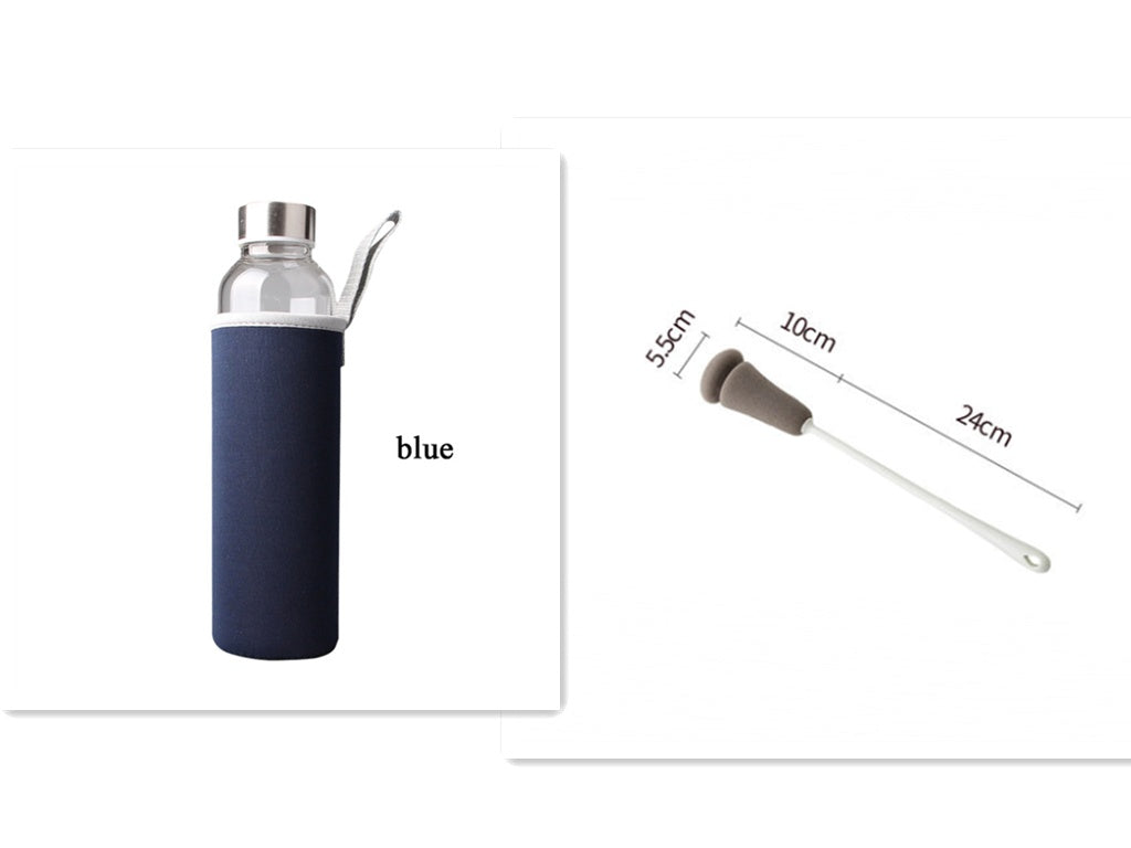 Einschichtige Glasflasche – Borosilikatglas mit Überzug