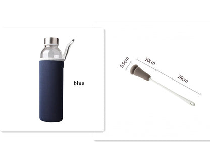 Einschichtige Glasflasche – Borosilikatglas mit Überzug