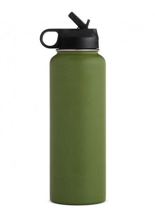 Edelstahl Breit-Mund Outdoor Sport Flasche