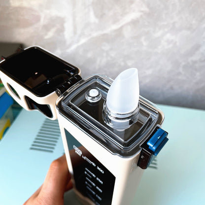 quadratische Wasserflasche