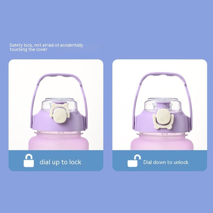 Tragbare Sport-Flasche mit Handyhalterung im Henkel – Ideal für Outdoor-Fitness